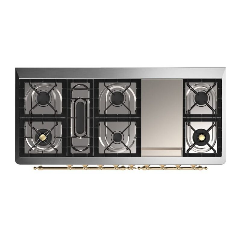 ILVE UM15F Majestic II 60 inch Dual Fuel Range with 9 Burners, Griddle