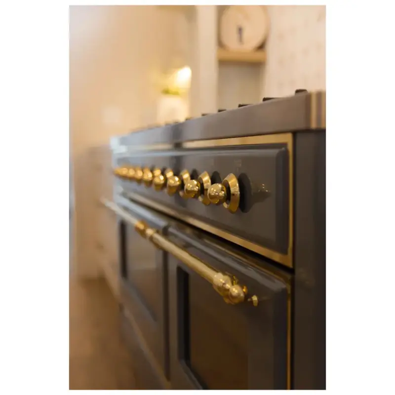 ILVE UM15F Majestic II 60 inch Dual Fuel Range with 9 Burners, Griddle