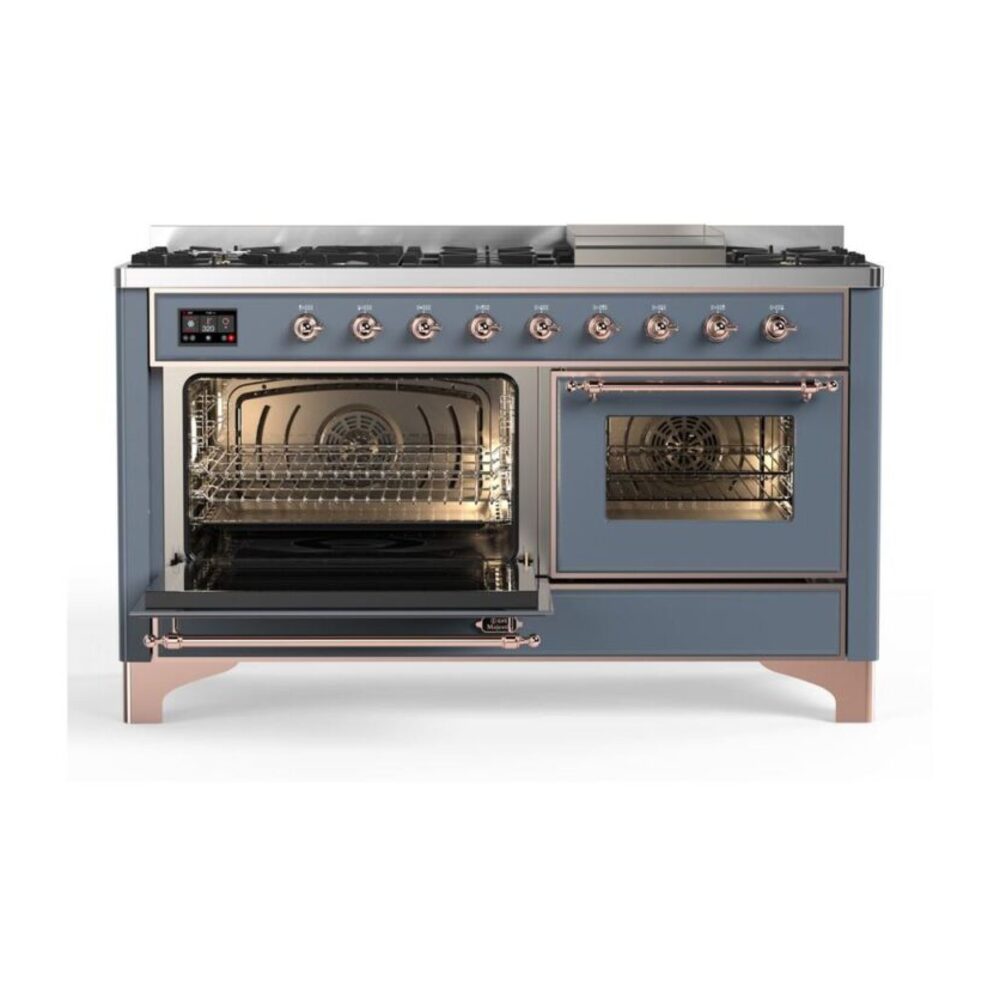 ILVE_UM15FDNS3BGPLP_Majestic_II_60"_Dual_Fuel_Range_left_oven