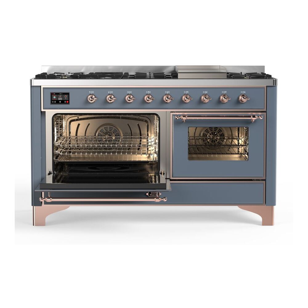 ILVE_UM15FDNS3BGPLP_Majestic_II_60"_Dual_Fuel_Range_left_oven