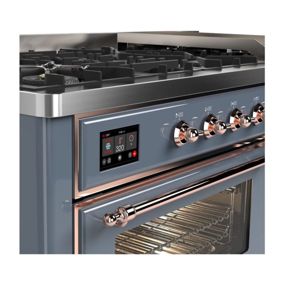 ILVE UM15F Majestic II 60 inch Dual Fuel Range with 9 Burners, Griddle