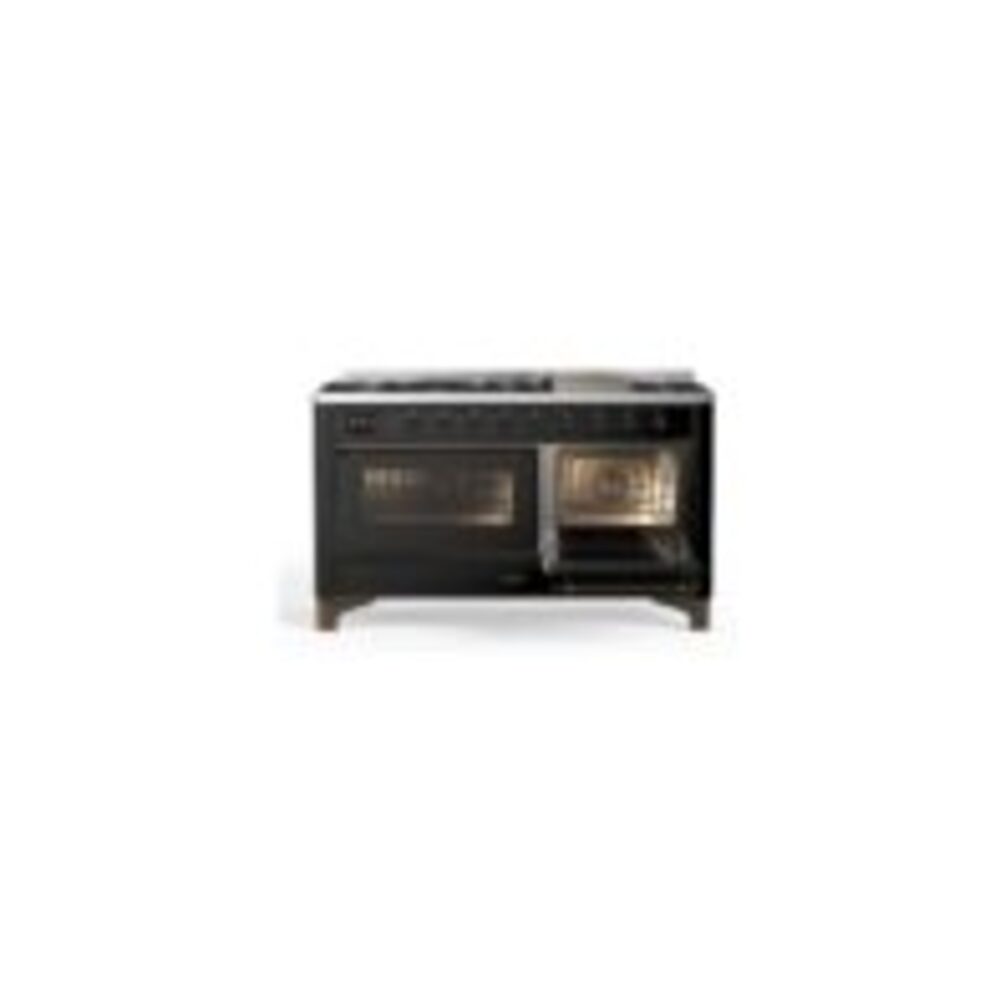 ILVE_UM15FDNS3BKBLP_Majestic_II_60"_Dual_Fuel_Range_Right_Angle