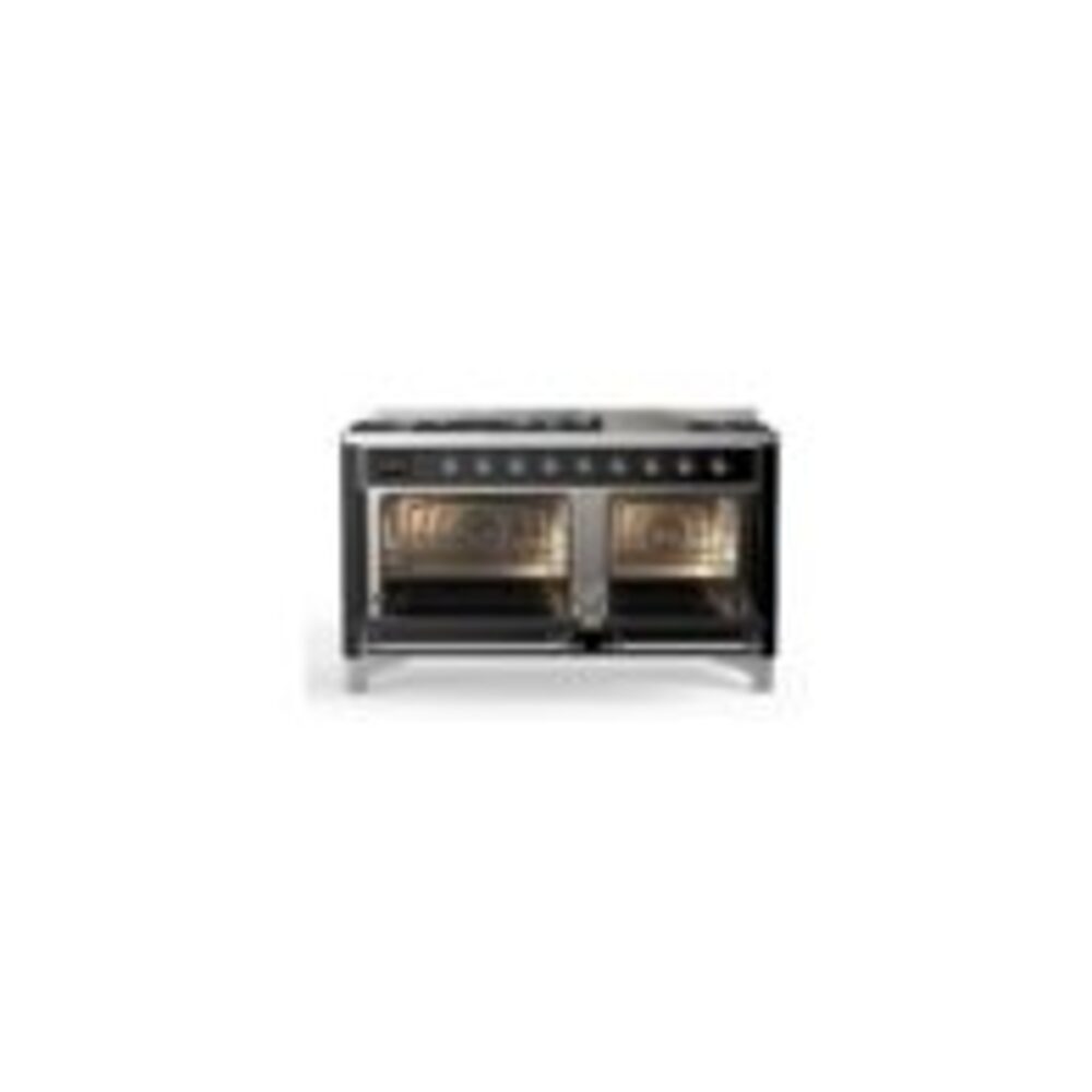 ILVE_UM15FDNS3BKC_Majestic_II_60"_Dual_Fuel_Range_oven-doors-opened