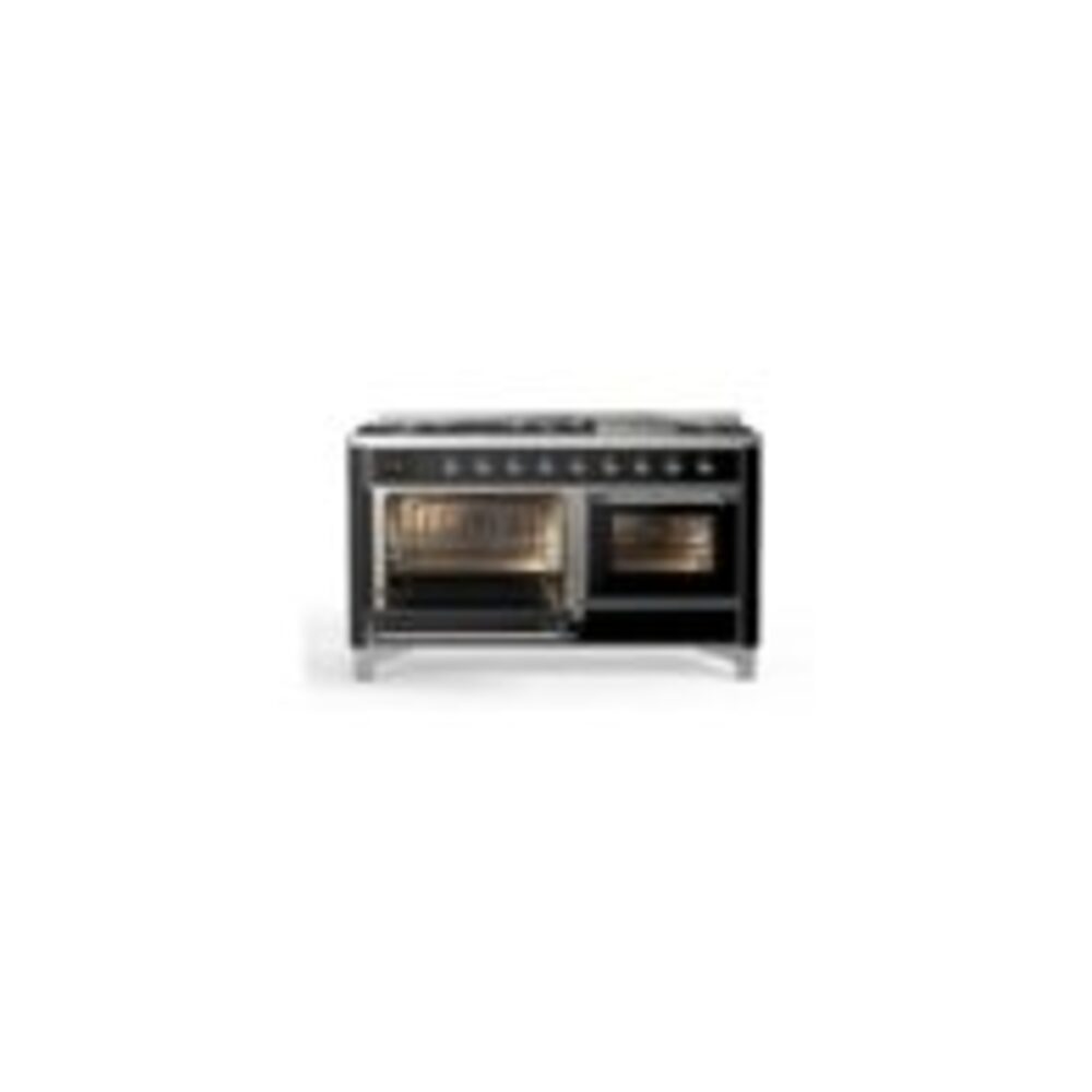 ILVE_UM15FDNS3BKC_Majestic_II_60"_Dual_Fuel_Range_main-oven-door-opened