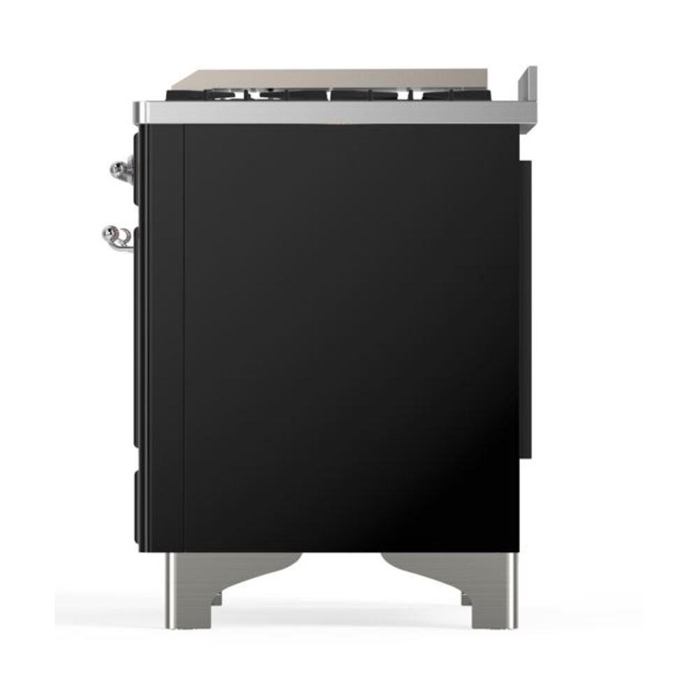 ILVE_UM15FDNS3BKC_Majestic_II_60"_Dual_Fuel_Range_Right_Angle