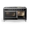 ILVE_UM15FDNS3BKC_Majestic_II_60"_Dual_Fuel_Range_side-oven-door-opened