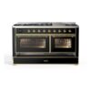 ILVE UM15F Majestic II 60 inch Dual Fuel Range with 9 Burners, Griddle