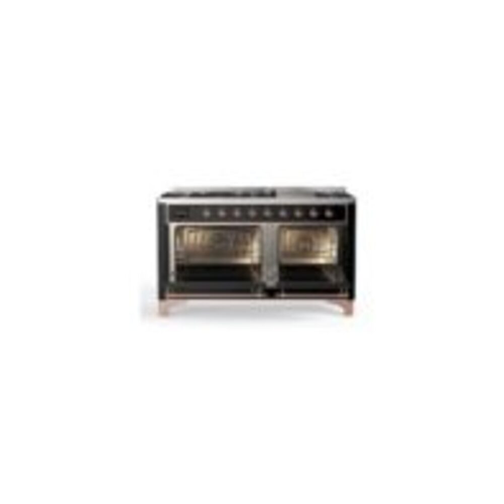 ILVE_UM15FDNS3BKP_Majestic_II_60"_Dual_Fuel_Range_oven-doors-opened