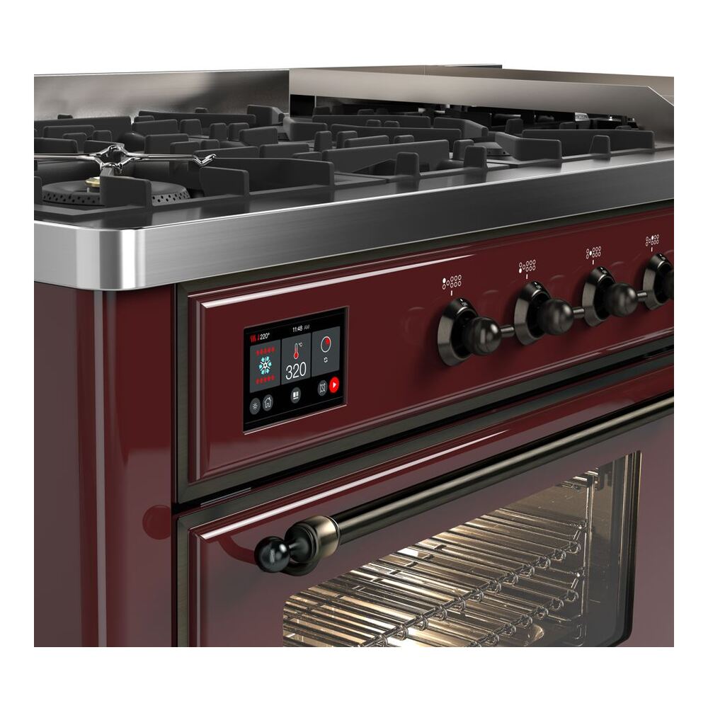 ILVE_UM15FDNS3BUBLP_Majestic_II_60"_Dual_Fuel_Range_Top_Angle