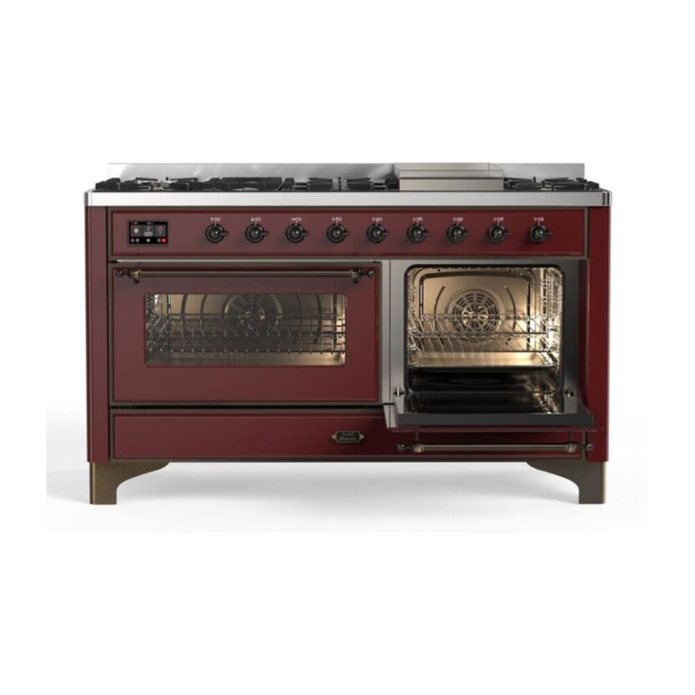 ILVE_UM15FDNS3BUBLP_Majestic_II_60"_Dual_Fuel_Range_Right_Angle