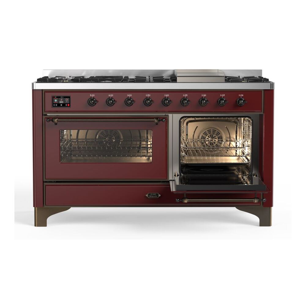 ILVE_UM15FDNS3BUB_Majestic_II_60"_Dual_Fuel_Range_Right_Angle