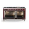 ILVE_UM15FDNS3BUCLP_Majestic_II_60"_Dual_Fuel_Range_oven-doors-opened
