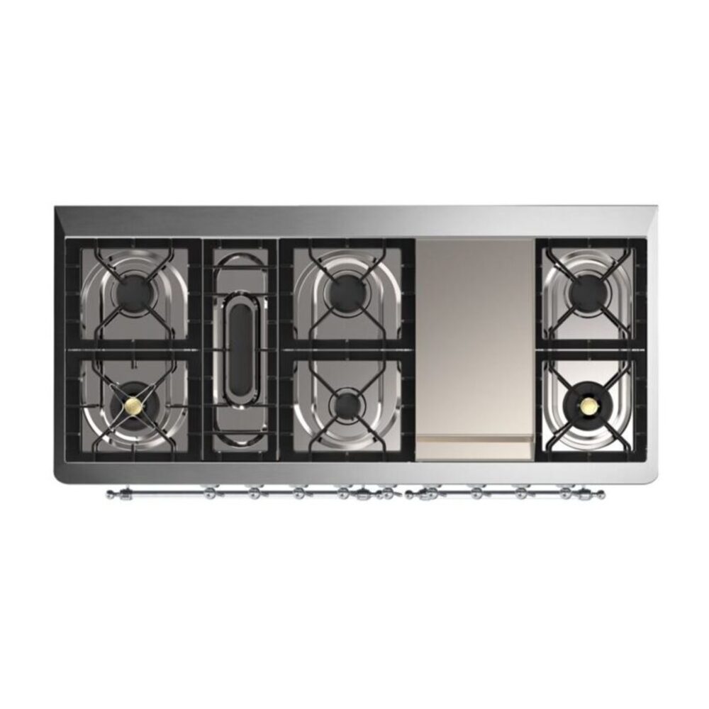 ILVE_UM15FDNS3BUC_Majestic_II_60"_Dual_Fuel_Range_Top_Angle