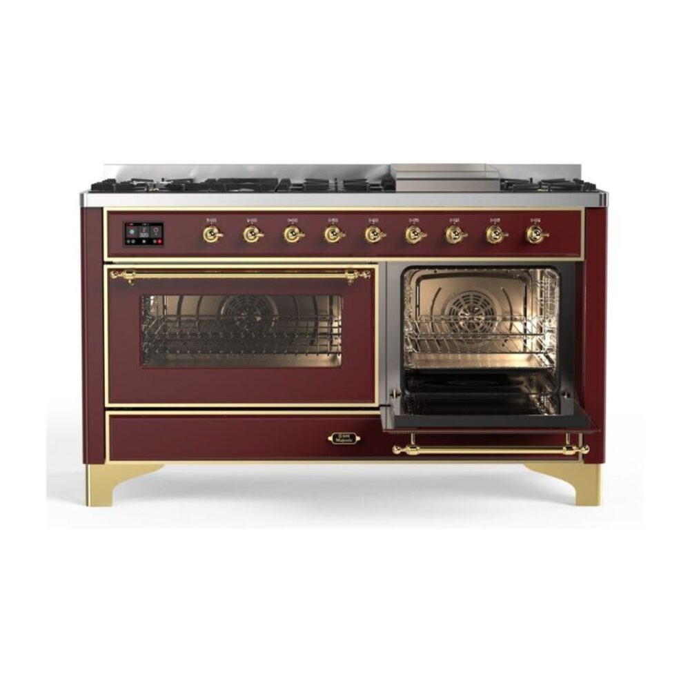 ILVE_UM15FDNS3BUGLP_Majestic_II_60"_Dual_Fuel_Range_Right_Angle