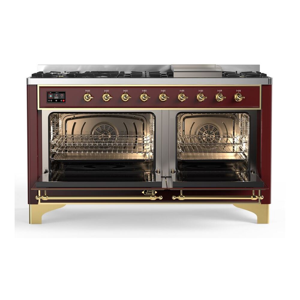 ILVE_UM15FDNS3BUG_Majestic_II_60"_Dual_Fuel_Range_Front_View