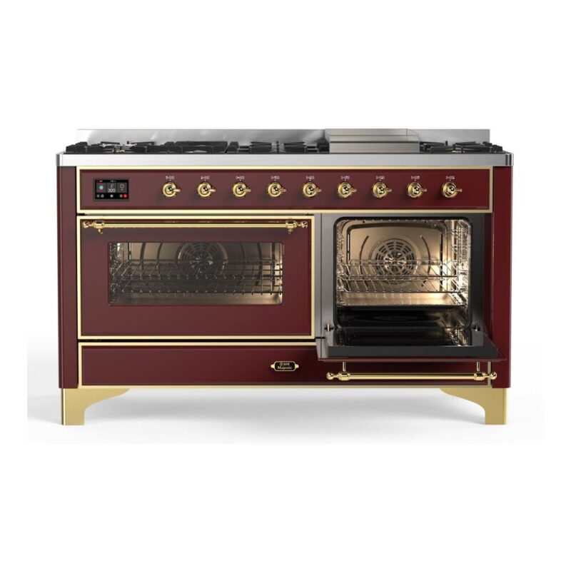 ILVE_UM15FDNS3BUG_Majestic_II_60"_Dual_Fuel_Range_Right_Angle