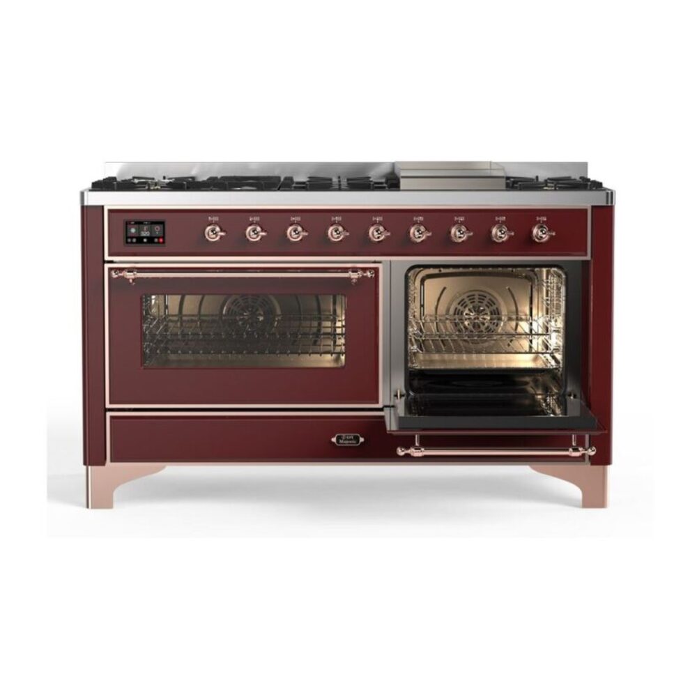 ILVE_UM15FDNS3BUPLP_Majestic_II_60"_Dual_Fuel_Range_side-oven-opened