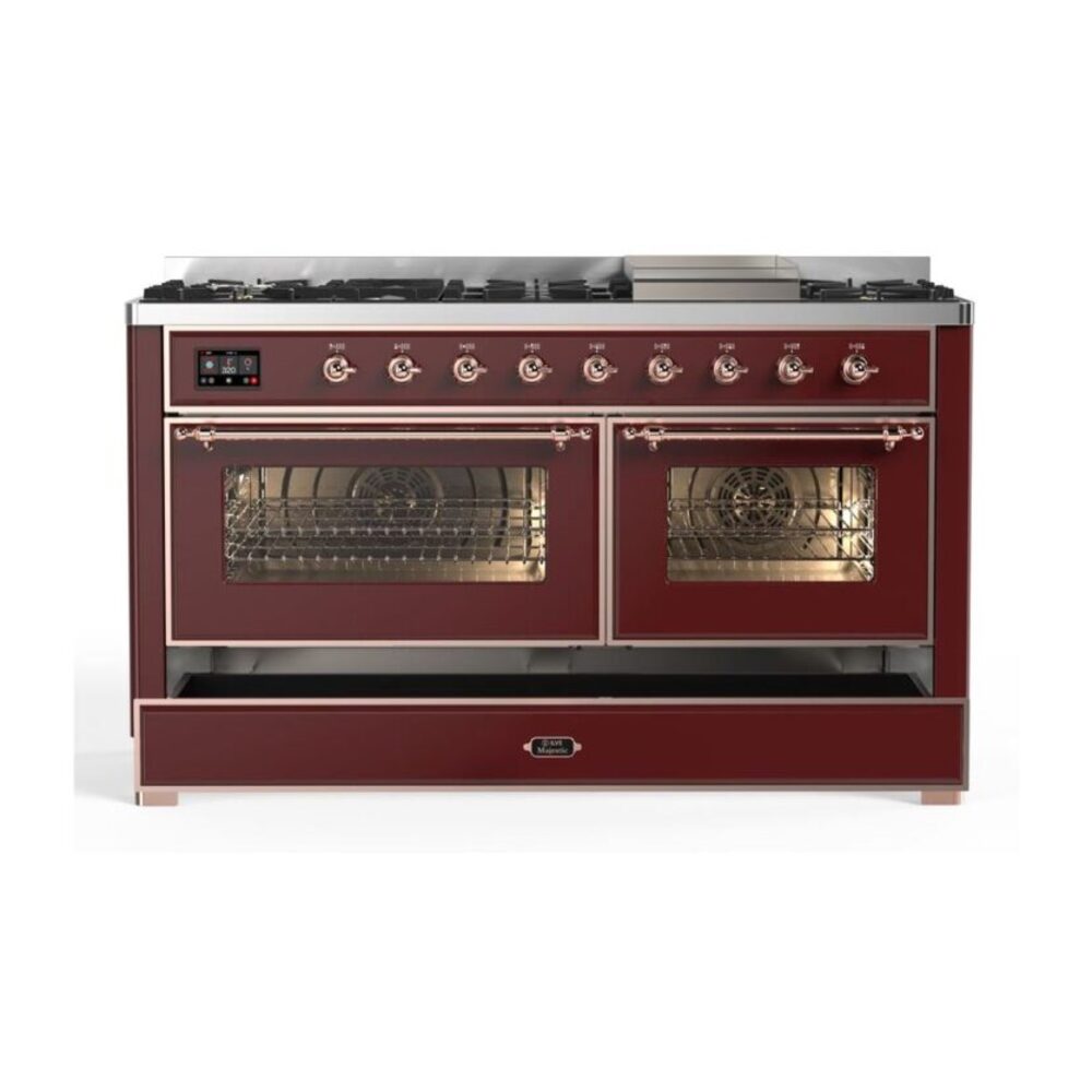 ILVE_UM15FDNS3BUP_Majestic_II_60"_Dual_Fuel_Range_drawer-opened