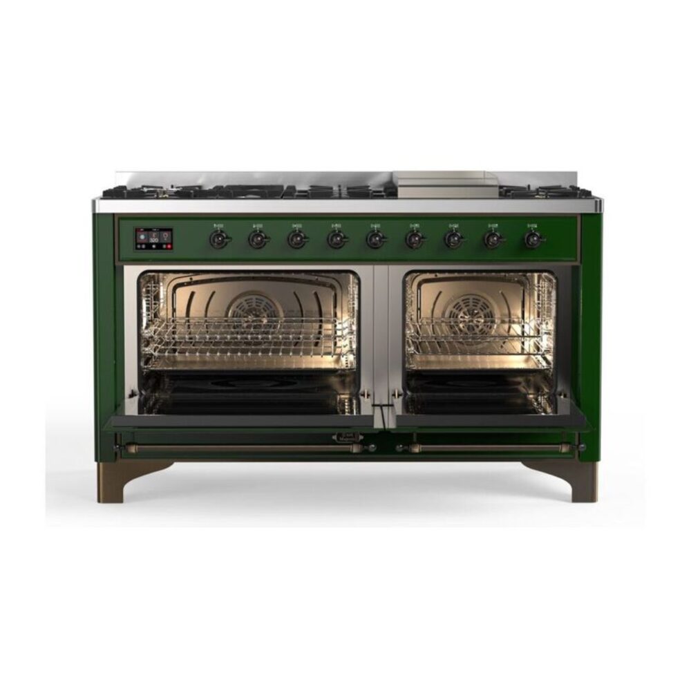 ILVE_UM15FDNS3EGBLP_Majestic_II_60"_Dual_Fuel_Range_Front_View