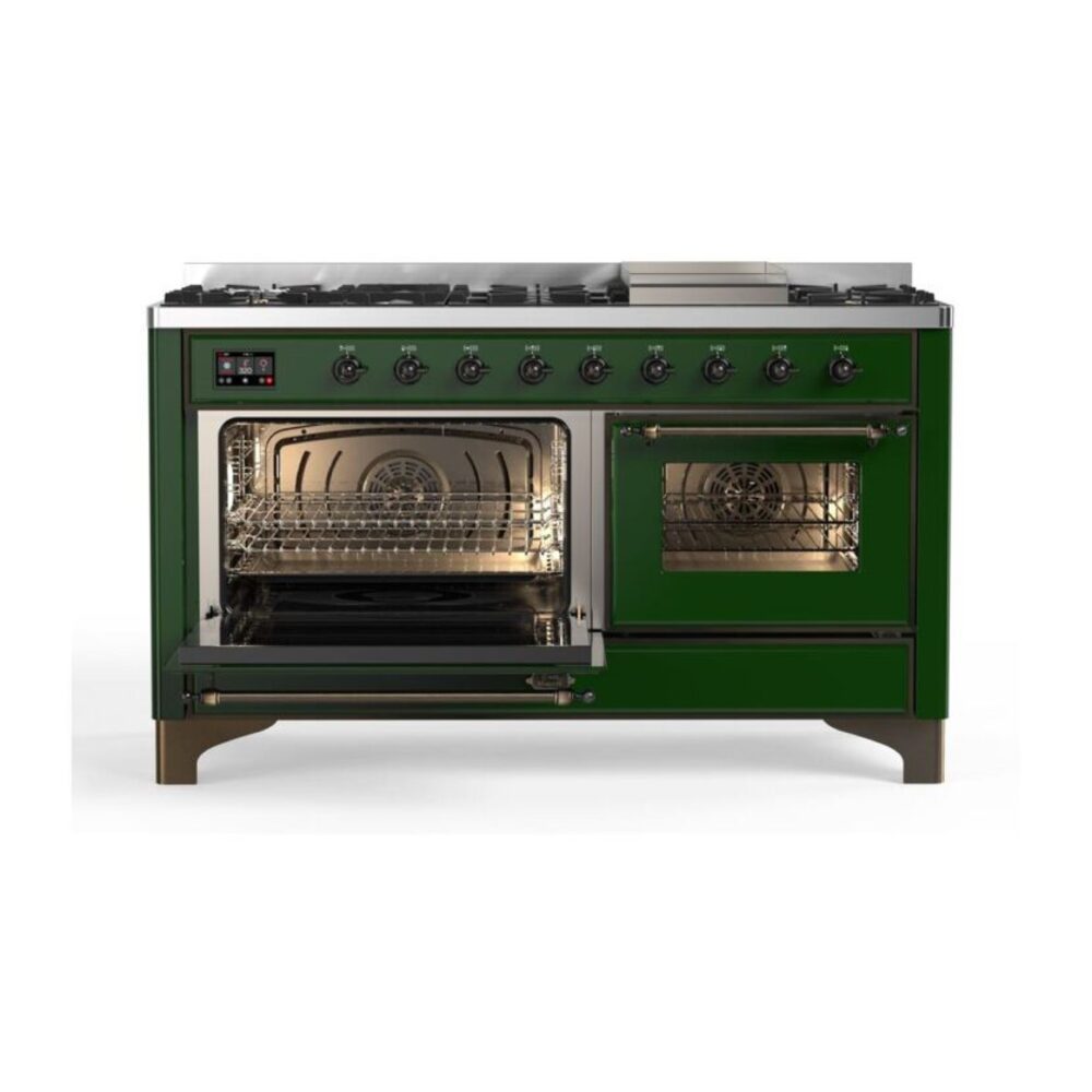 ILVE_UM15FDNS3EGBLP_Majestic_II_60"_Dual_Fuel_Range_Left_Angle