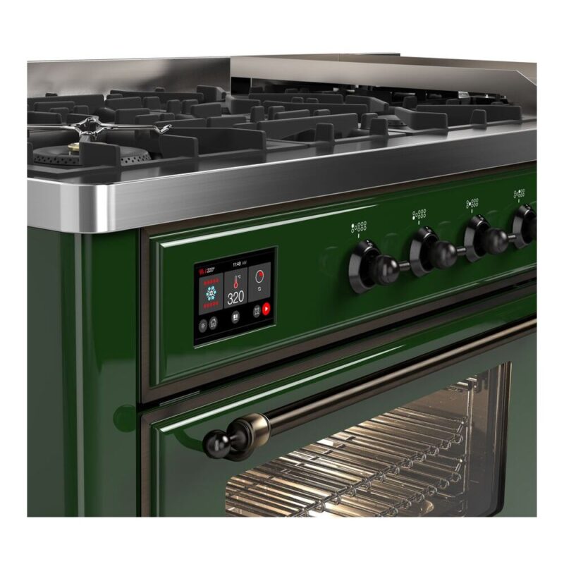 ILVE_UM15FDNS3EGB_Majestic_II_60"_Dual_Fuel_Range_Top_Angle