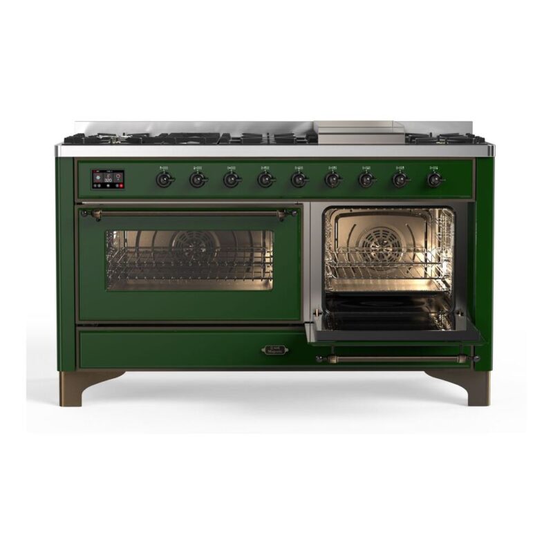ILVE_UM15FDNS3EGB_Majestic_II_60"_Dual_Fuel_Range_Right_Angle