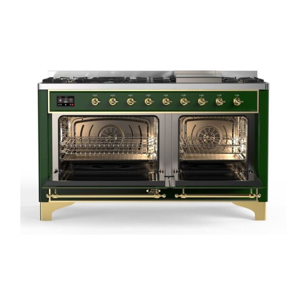 ILVE_UM15FDNS3EGGLP_Majestic_II_60"_Dual_Fuel_Range_Front_View