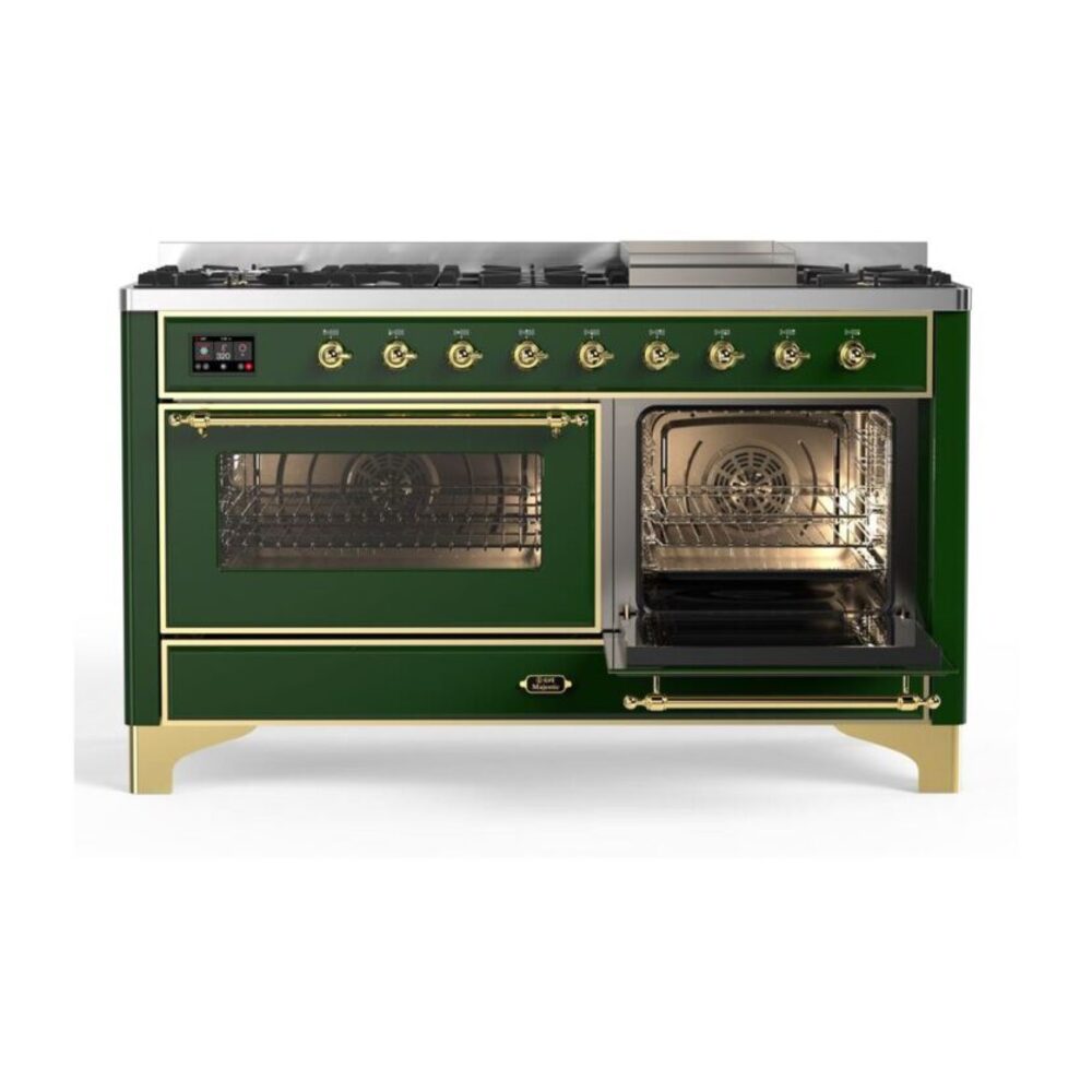 ILVE_UM15FDNS3EGGLP_Majestic_II_60"_Dual_Fuel_Range_Right_Angle