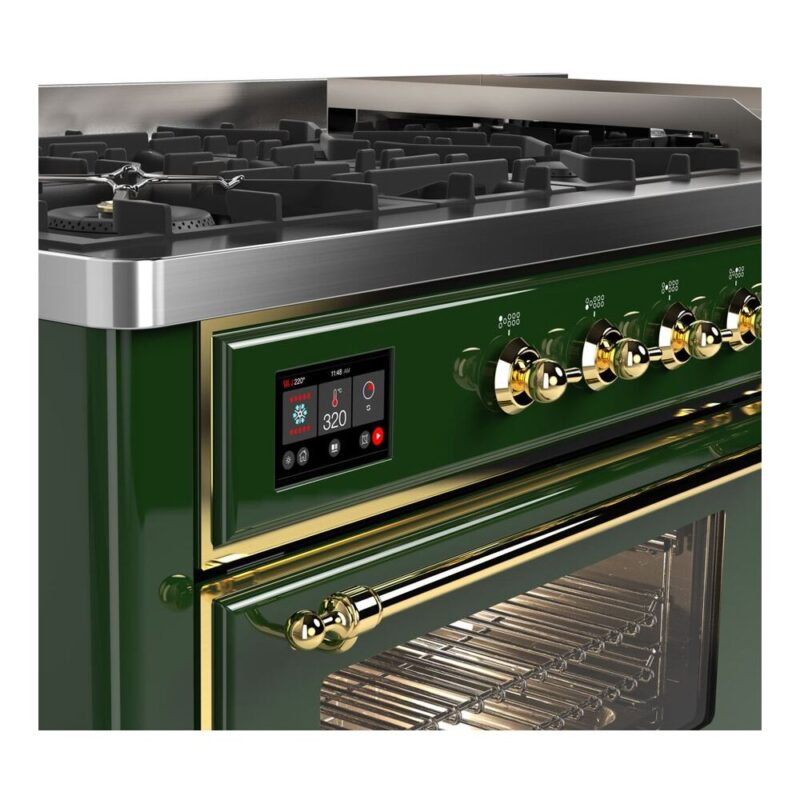 ILVE_UM15FDNS3EGG_Majestic_II_60"_Dual_Fuel_Range_Top_Angle
