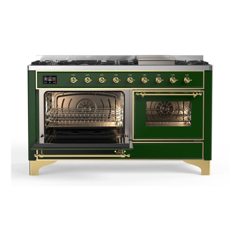 ILVE UM15FDNS3EGG Majestic II 60 inch Dual Fuel Range with 9