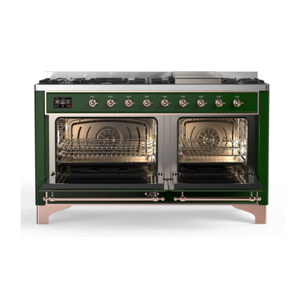 ILVE_UM15FDNS3EGPLP_Majestic_II_60"_Dual_Fuel_Range_Front_View