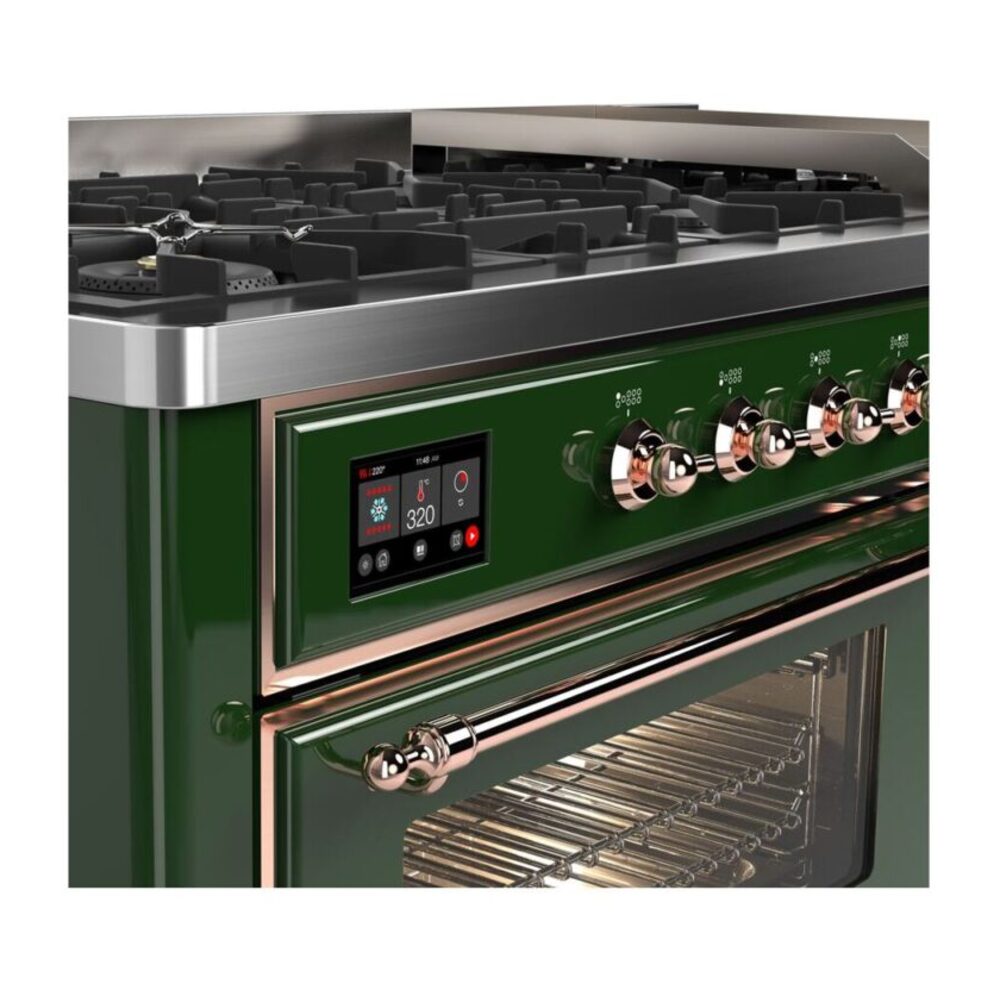 ILVE_UM15FDNS3EGPLP_Majestic_II_60"_Dual_Fuel_Range_main-oven-door-opened
