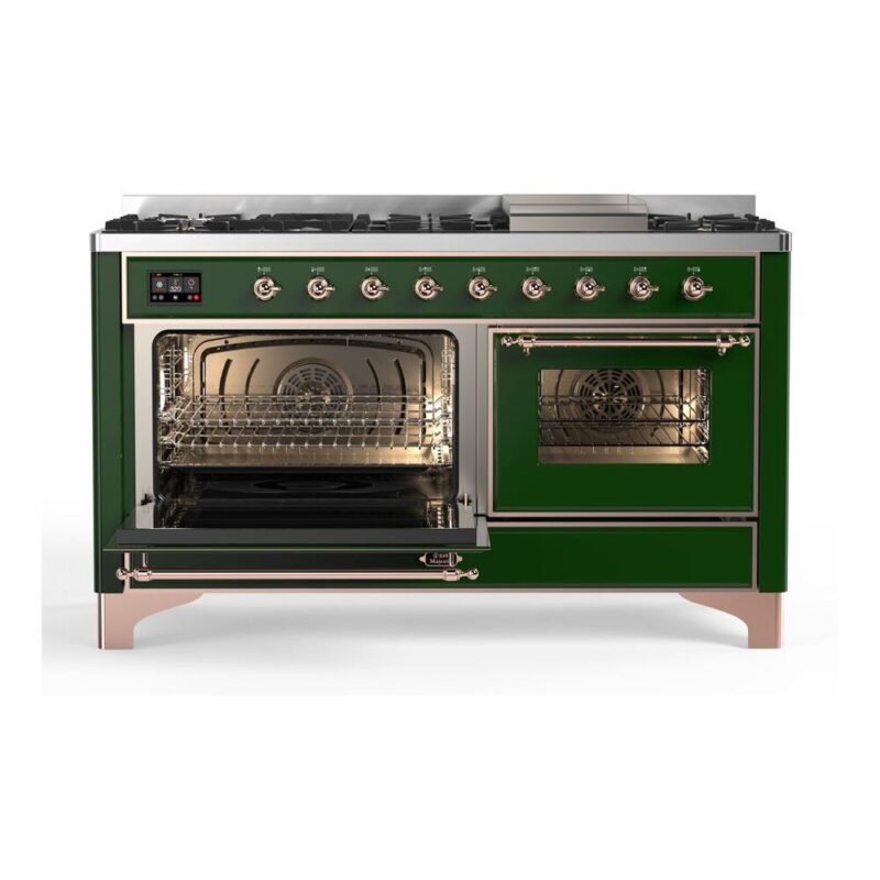 ILVE_UM15FDNS3EGP_Majestic_II_60"_Dual_Fuel_Range_side-oven-opened