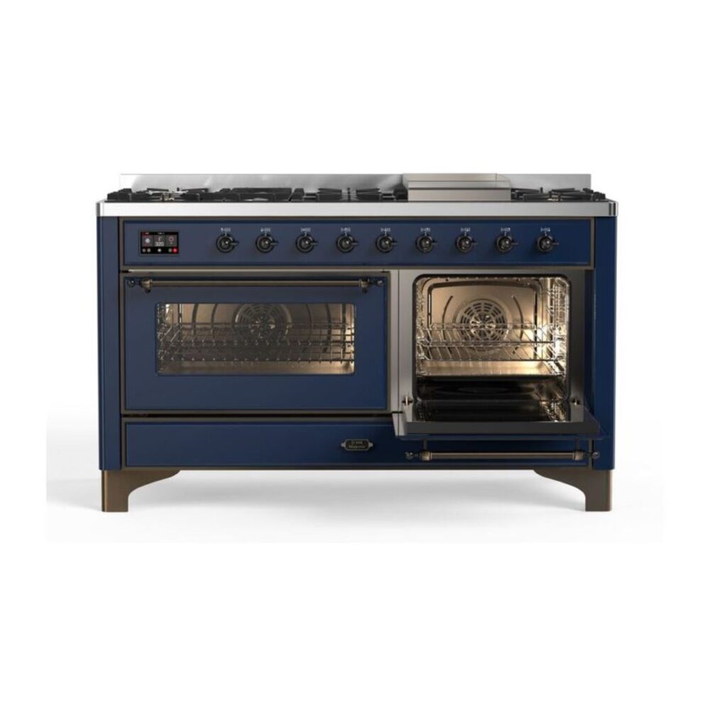 ILVE_UM15FDNS3MBBLP_Majestic_II_60"_Dual_Fuel_Range_Right_Angle