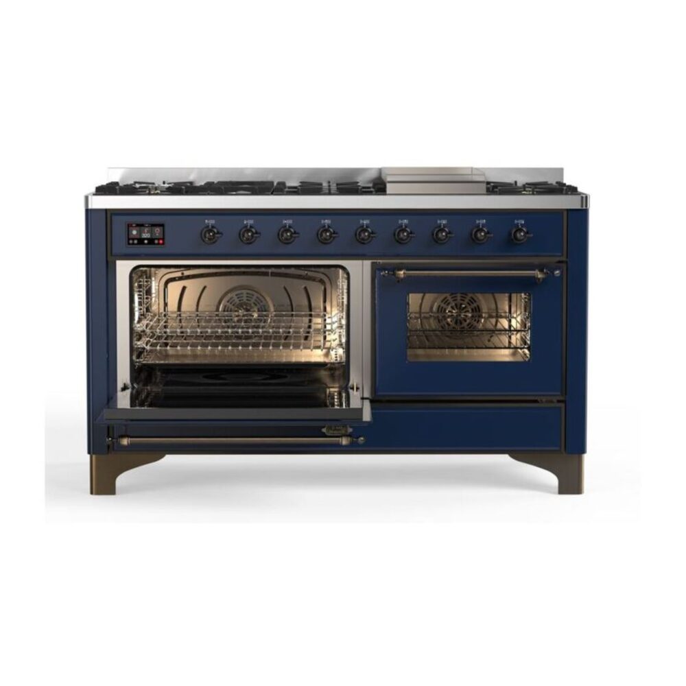 ILVE_UM15FDNS3MBB_Majestic_II_60"_Dual_Fuel_Range_Left_Angle