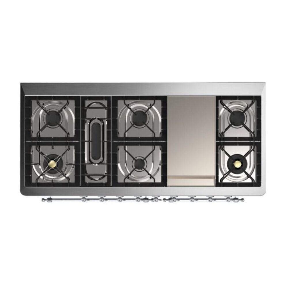 ILVE_UM15FDNS3MBC_Majestic_II_60"_Dual_Fuel_Range_Top_Angle