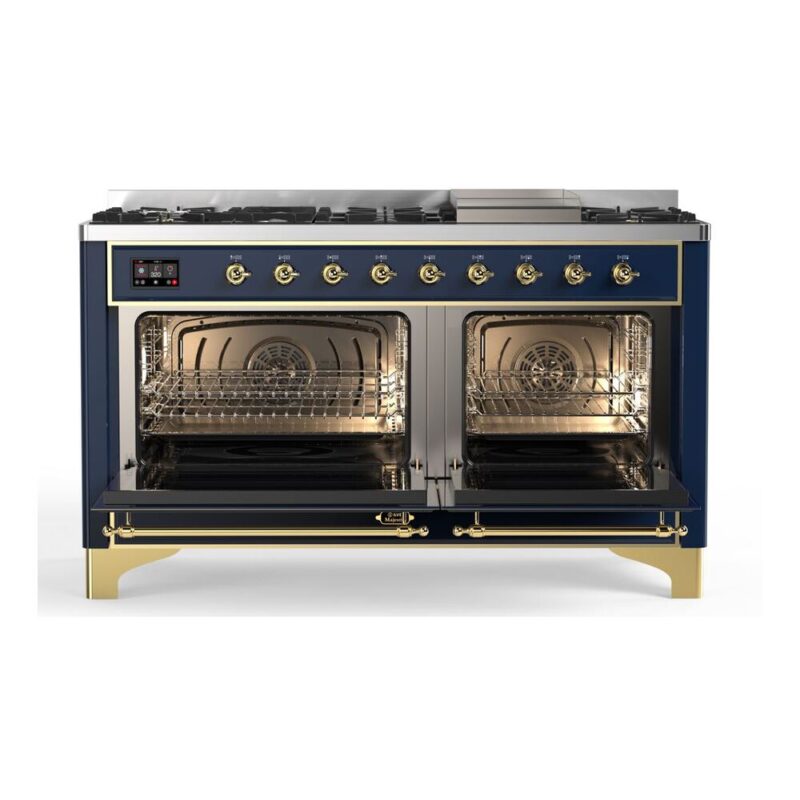 ILVE_UM15FDNS3MBGLP_Majestic_II_60"_Dual_Fuel_Range_Front_View