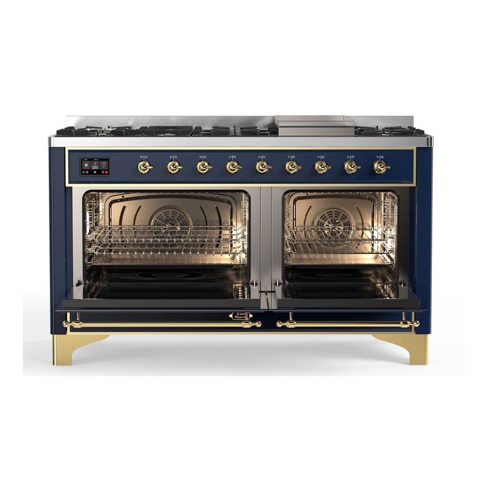 ILVE_UM15FDNS3MBG_Majestic_II_60"_Dual_Fuel_Range_Front_View