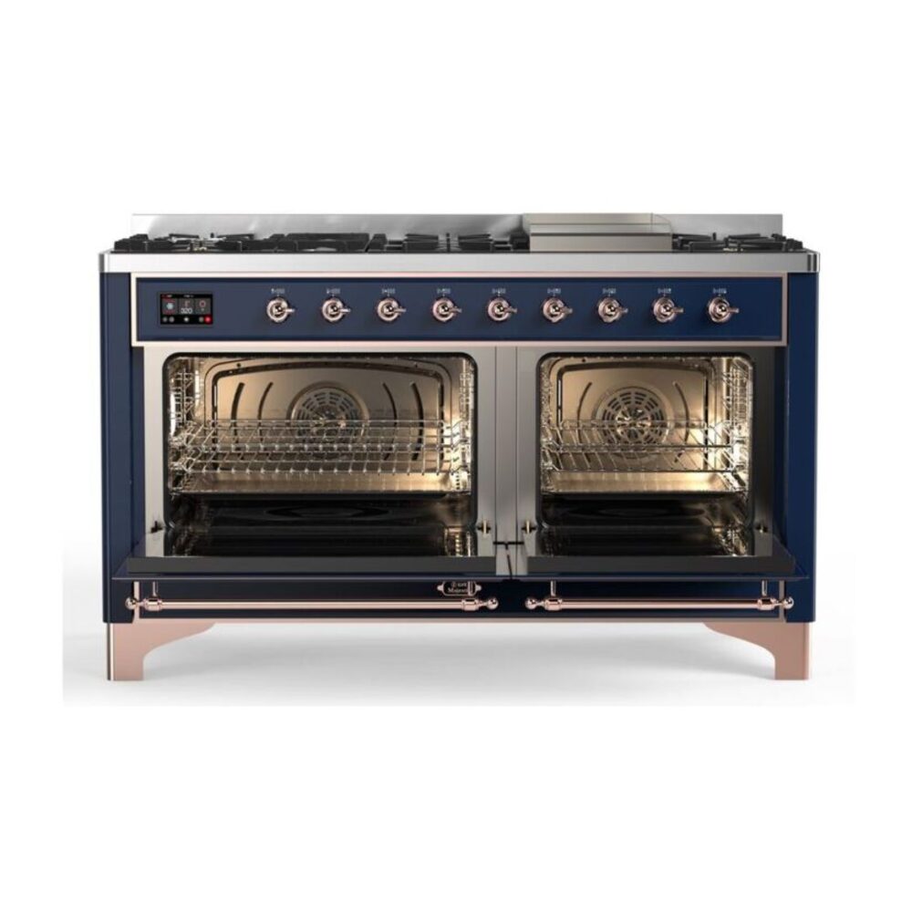 ILVE_UM15FDNS3MBP_Majestic_II_60"-oven-doors-opened