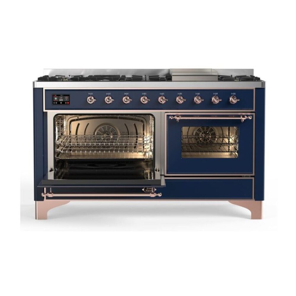 ILVE_UM15FDNS3MBP_Majestic_II_60"_Dual_Fuel_Range_main-oven-opened