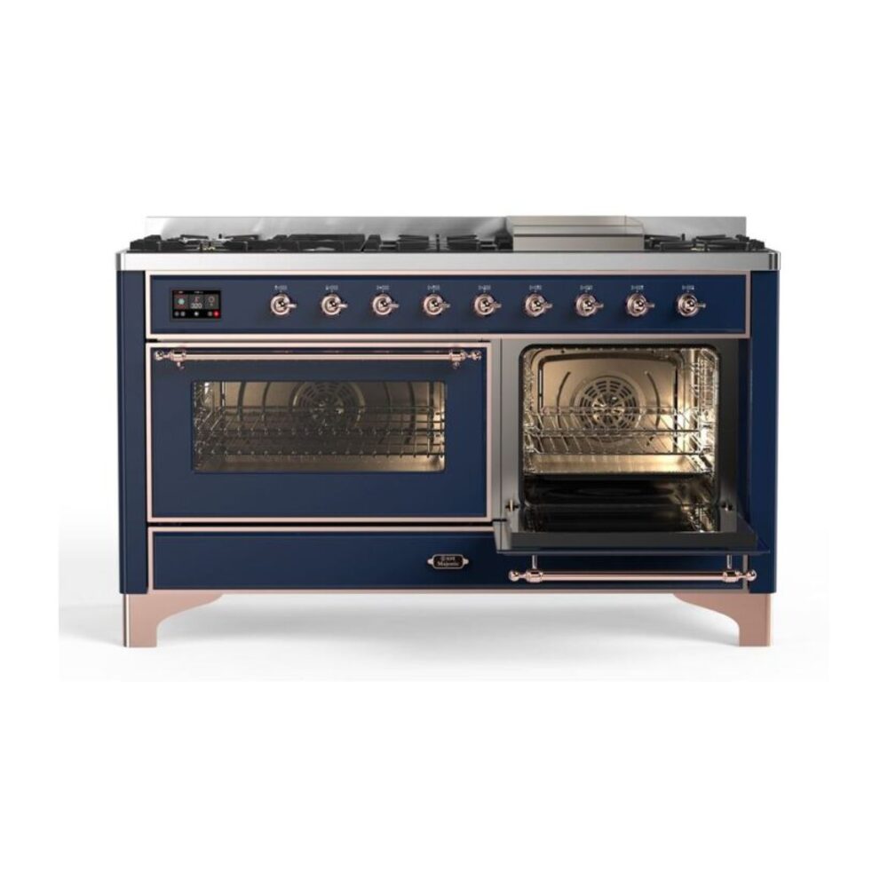 ILVE_UM15FDNS3MBP_Majestic_II_60"_Dual_Fuel_Range_side-oven-door-opened