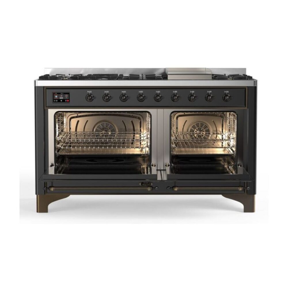 ILVE_UM15FDNS3MGBLP_Majestic_II_60"_Dual_Fuel_Range_Front_View
