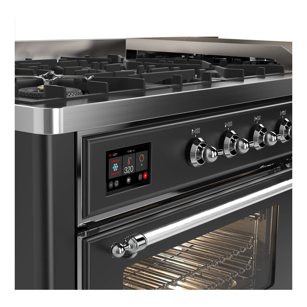 ILVE_UM15FDNS3MGC_Majestic_II_main_oven_door_opened