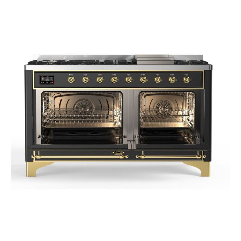 ILVE_UM15FDNS3MGGLP_Majestic_II_60"_Dual_Fuel_Range_Front_View