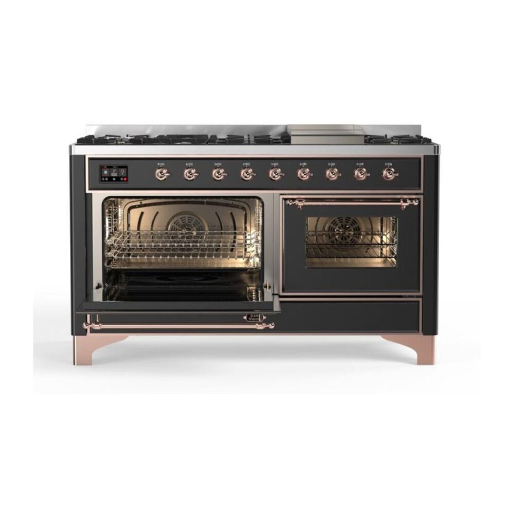 ILVE_UM15FDNS3MGP_Majestic_II_60"_Dual_Fuel_Range_drawer-opened