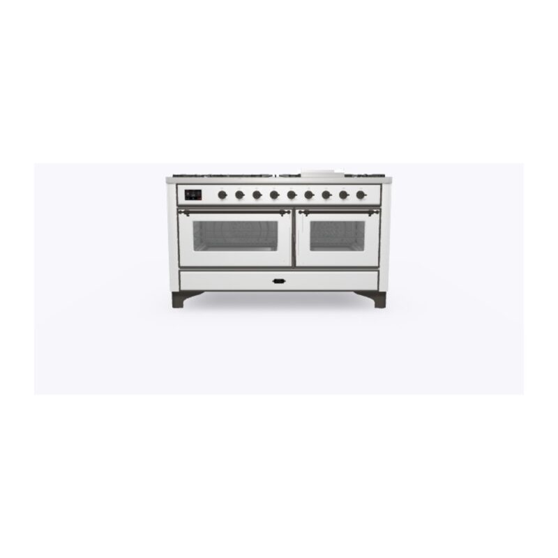 ILVE_UM15FDNS3RABLP_Majestic_II_60"_Dual_Fuel_Range_Front_View