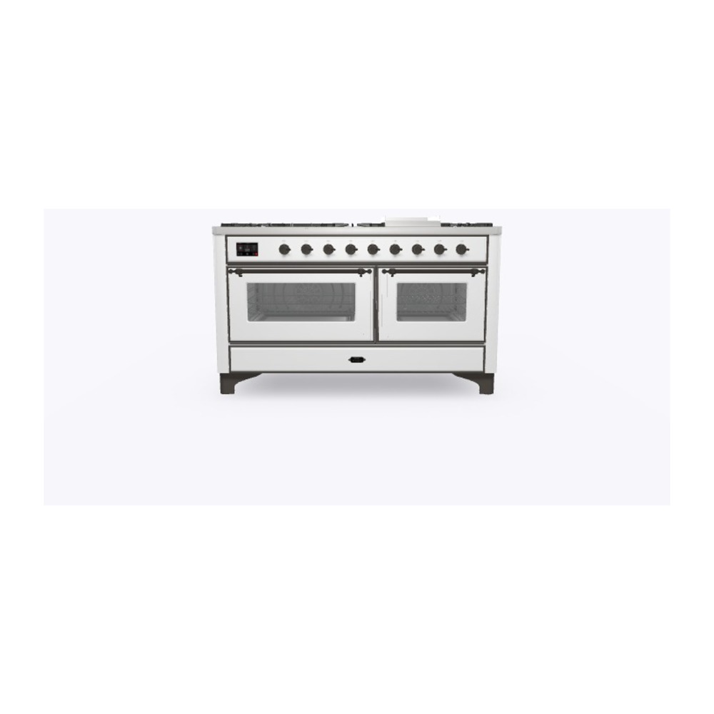ILVE_UM15FDNS3RABLP_Majestic_II_60"_Dual_Fuel_Range_Front_View