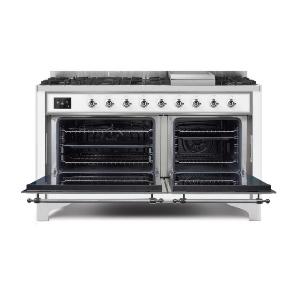 ILVE_UM15FDNS3RAC_Majestic_II_60"_Dual_Fuel_doors-opened