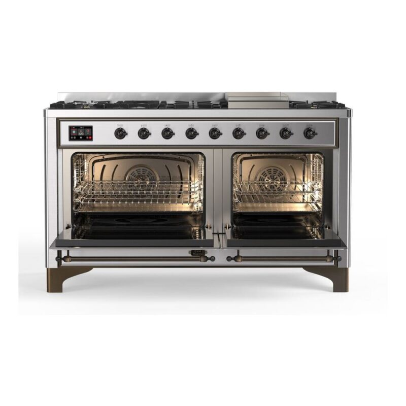ILVE_UM15FDNS3SSB_Majestic_II_60_Dual_Fuel_Range_Front_View