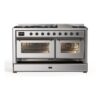 ILVE UM15F Majestic II 60 inch Dual Fuel Range with 9 Burners, Griddle